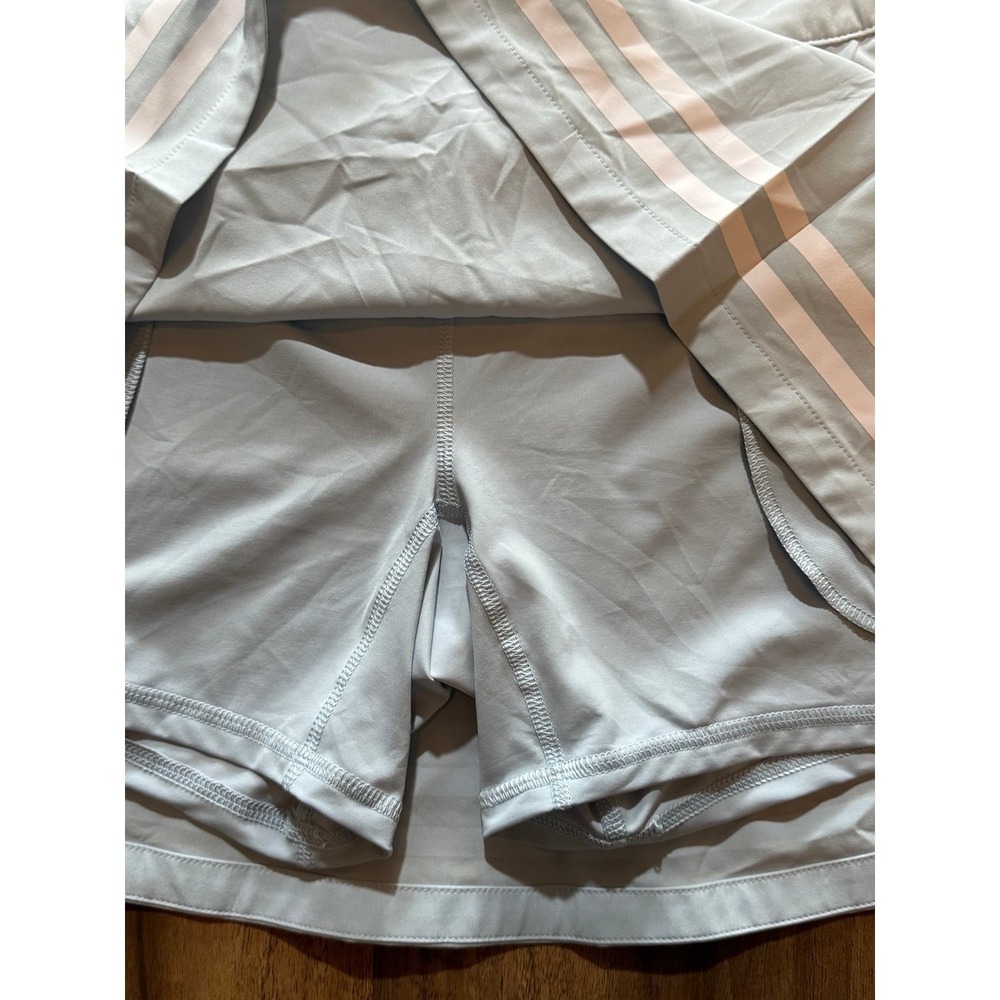 CALIA by Carrie Underwood Light Blue Athletic Skort with White Stripes - Picture 7 of 10